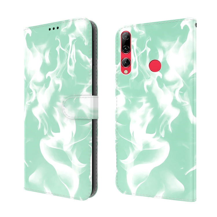For Huawei Enjoy 9s Cloud Fog Pattern Horizontal Flip Leather Case with Holder & Card Slot & Wallet