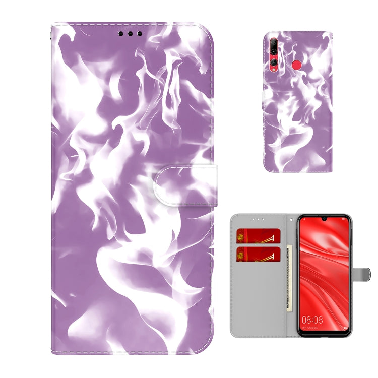 For Huawei Enjoy 9s Cloud Fog Pattern Horizontal Flip Leather Case with Holder & Card Slot & Wallet