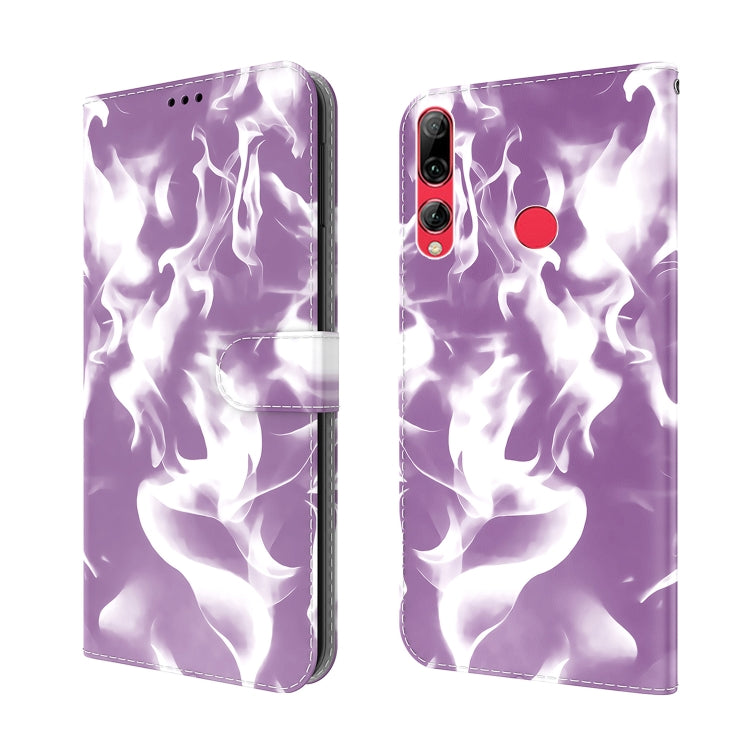 For Huawei Enjoy 9s Cloud Fog Pattern Horizontal Flip Leather Case with Holder & Card Slot & Wallet