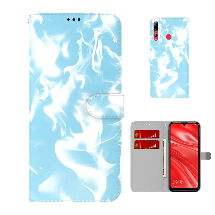 For Huawei Enjoy 9s Cloud Fog Pattern Horizontal Flip Leather Case with Holder & Card Slot & Wallet