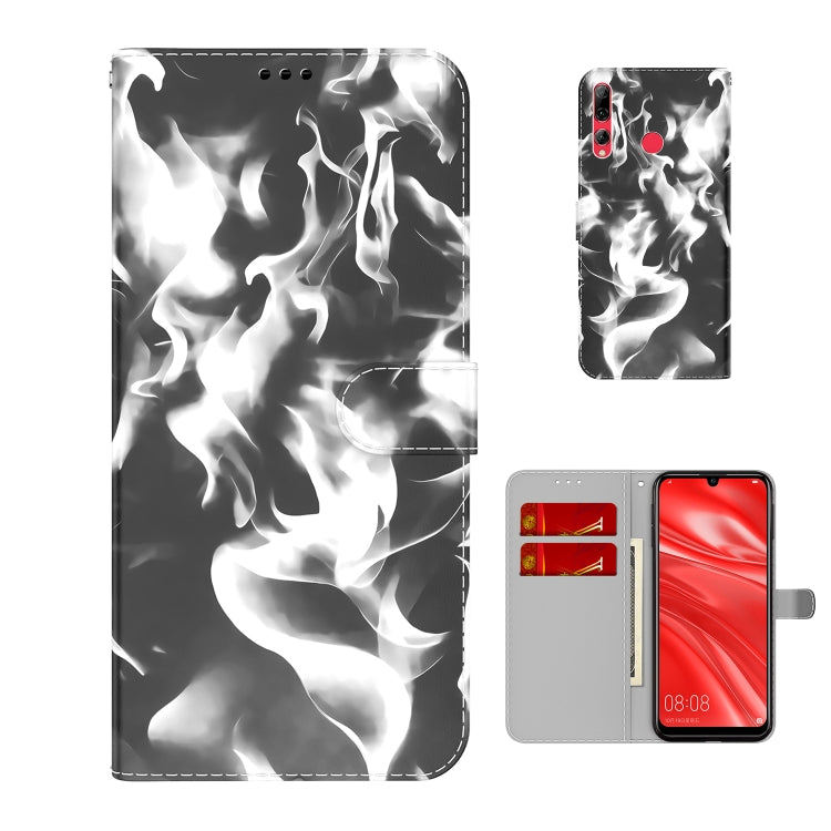 For Huawei Enjoy 9s Cloud Fog Pattern Horizontal Flip Leather Case with Holder & Card Slot & Wallet