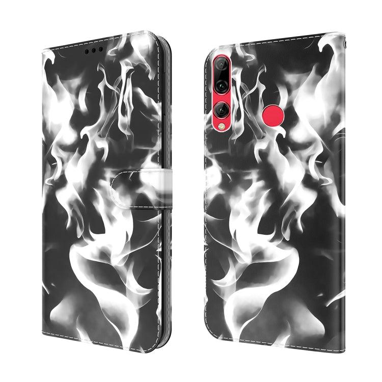 For Huawei Enjoy 9s Cloud Fog Pattern Horizontal Flip Leather Case with Holder & Card Slot & Wallet