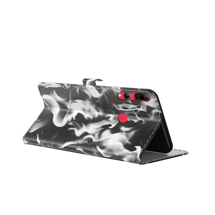 For Huawei Enjoy 9s Cloud Fog Pattern Horizontal Flip Leather Case with Holder & Card Slot & Wallet