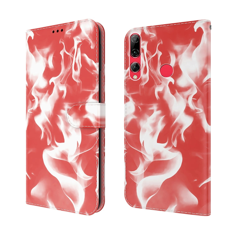 For Huawei Enjoy 9s Cloud Fog Pattern Horizontal Flip Leather Case with Holder & Card Slot & Wallet