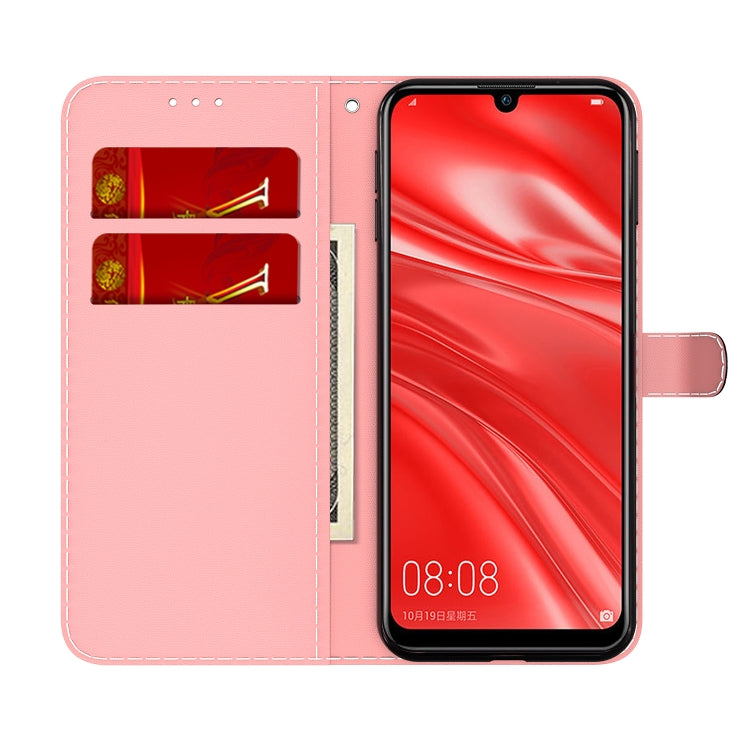 For Huawei Enjoy 9s Cloud Fog Pattern Horizontal Flip Leather Case with Holder & Card Slot & Wallet