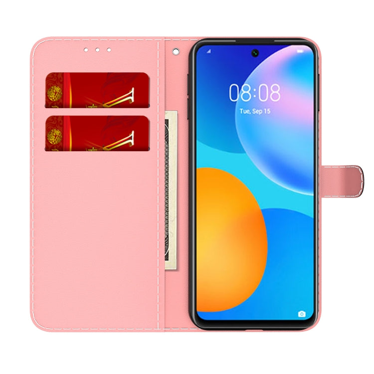 For Huawei P smart 2021 / Y7a Cloud Fog Pattern Horizontal Flip Leather Case with Holder & Card Slot & Wallet