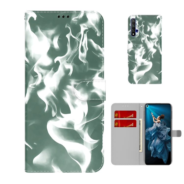 For Huawei Honor 20 / nova 5T Cloud Fog Pattern Horizontal Flip Leather Case with Holder & Card Slot & Wallet