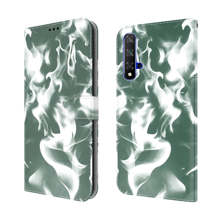 For Huawei Honor 20 / nova 5T Cloud Fog Pattern Horizontal Flip Leather Case with Holder & Card Slot & Wallet