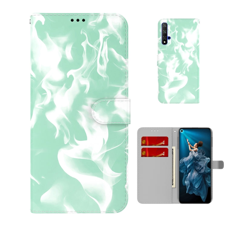 For Huawei Honor 20 / nova 5T Cloud Fog Pattern Horizontal Flip Leather Case with Holder & Card Slot & Wallet