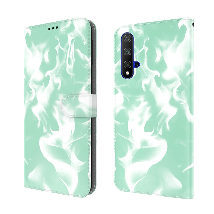 For Huawei Honor 20 / nova 5T Cloud Fog Pattern Horizontal Flip Leather Case with Holder & Card Slot & Wallet