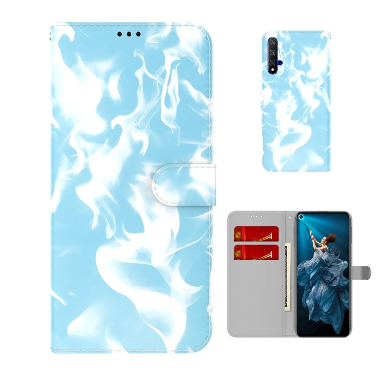 For Huawei Honor 20 / nova 5T Cloud Fog Pattern Horizontal Flip Leather Case with Holder & Card Slot & Wallet