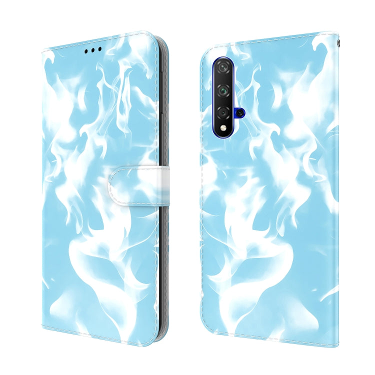 For Huawei Honor 20 / nova 5T Cloud Fog Pattern Horizontal Flip Leather Case with Holder & Card Slot & Wallet