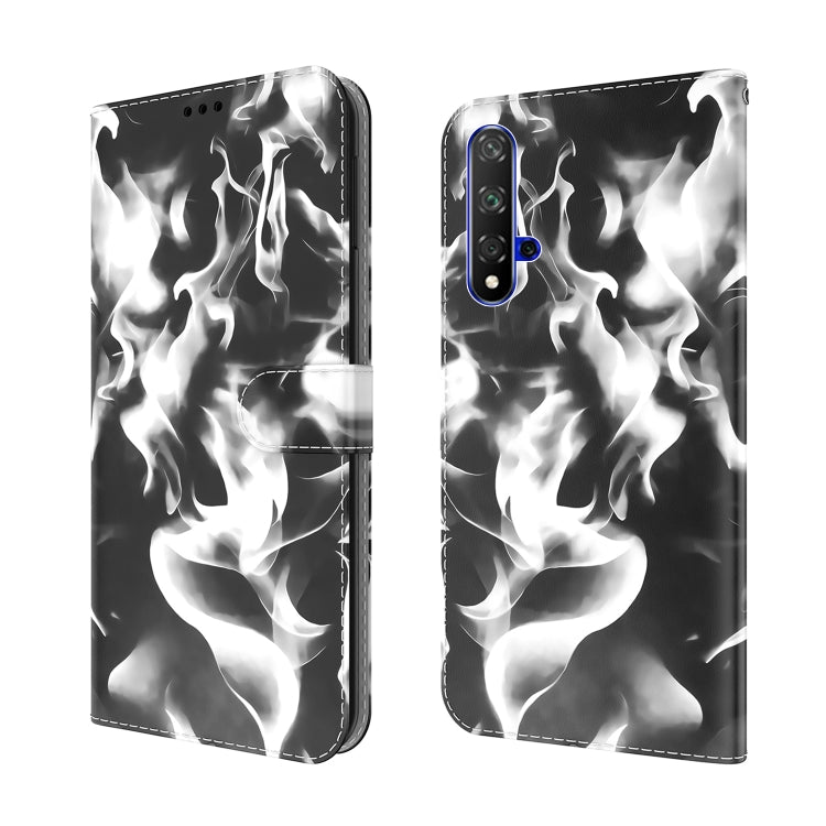 For Huawei Honor 20 / nova 5T Cloud Fog Pattern Horizontal Flip Leather Case with Holder & Card Slot & Wallet