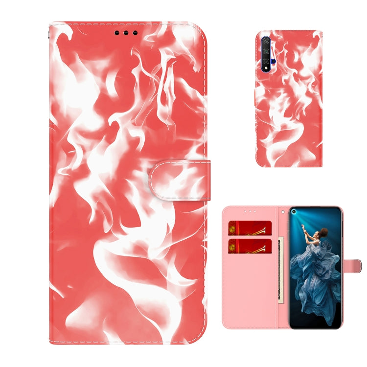 For Huawei Honor 20 / nova 5T Cloud Fog Pattern Horizontal Flip Leather Case with Holder & Card Slot & Wallet