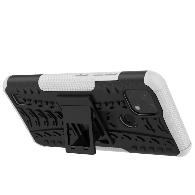 For OPPO Realme C21 / C20 Tire Texture Shockproof TPU+PC Protective Case with Holder