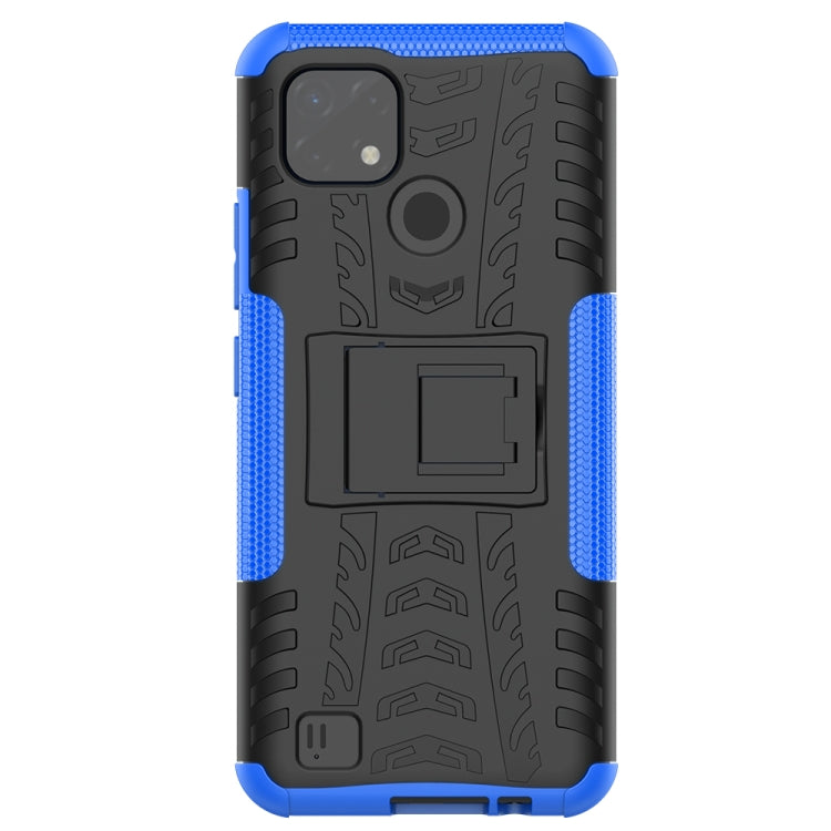 For OPPO Realme C21 / C20 Tire Texture Shockproof TPU+PC Protective Case with Holder