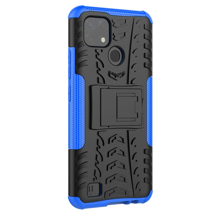 For OPPO Realme C21 / C20 Tire Texture Shockproof TPU+PC Protective Case with Holder