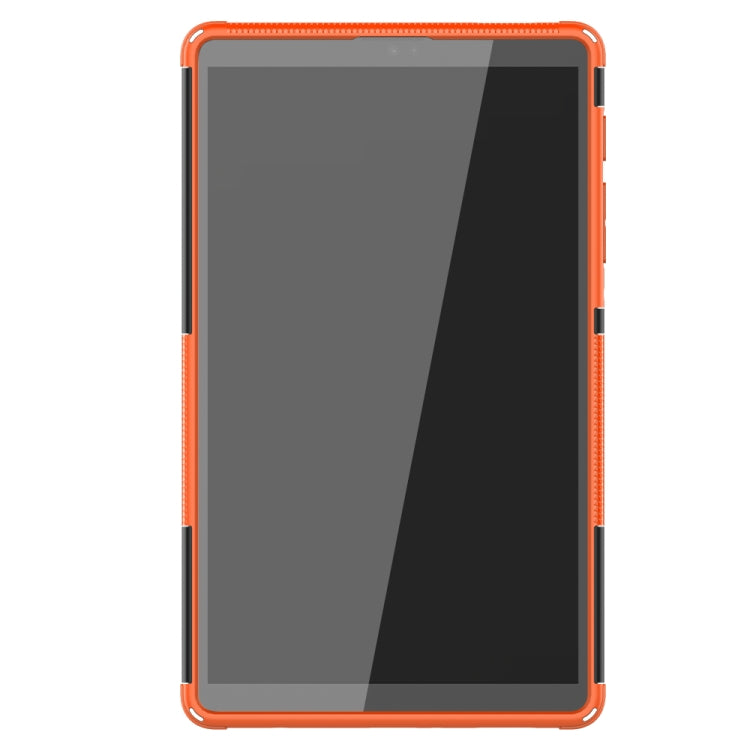 For Samsung Galaxy Tab A7 Lite Tire Texture Shockproof TPU+PC Protective Case with Holder