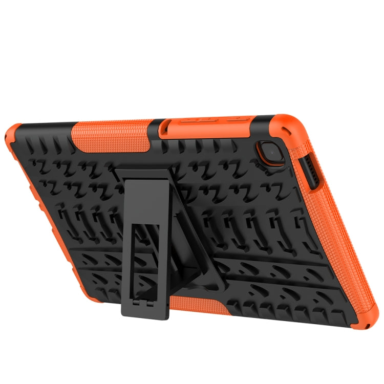 For Samsung Galaxy Tab A7 Lite Tire Texture Shockproof TPU+PC Protective Case with Holder