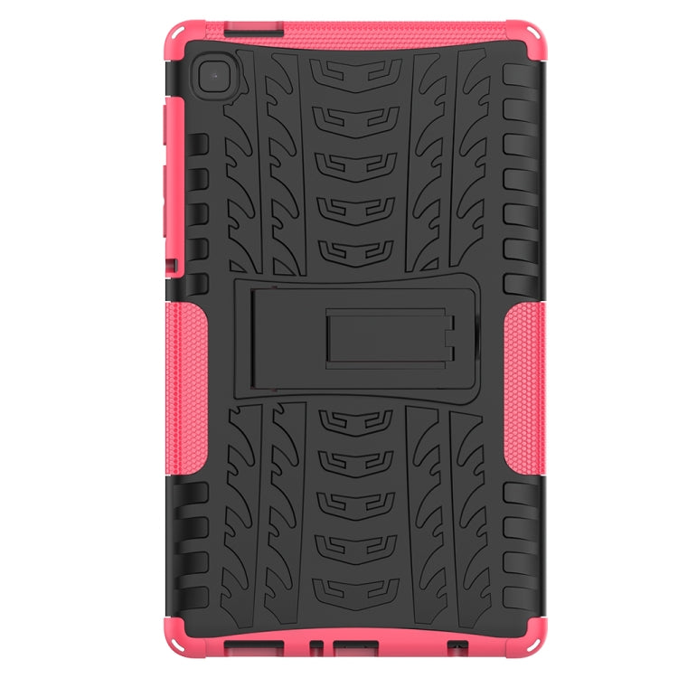 For Samsung Galaxy Tab A7 Lite Tire Texture Shockproof TPU+PC Protective Case with Holder