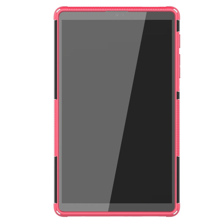 For Samsung Galaxy Tab A7 Lite Tire Texture Shockproof TPU+PC Protective Case with Holder