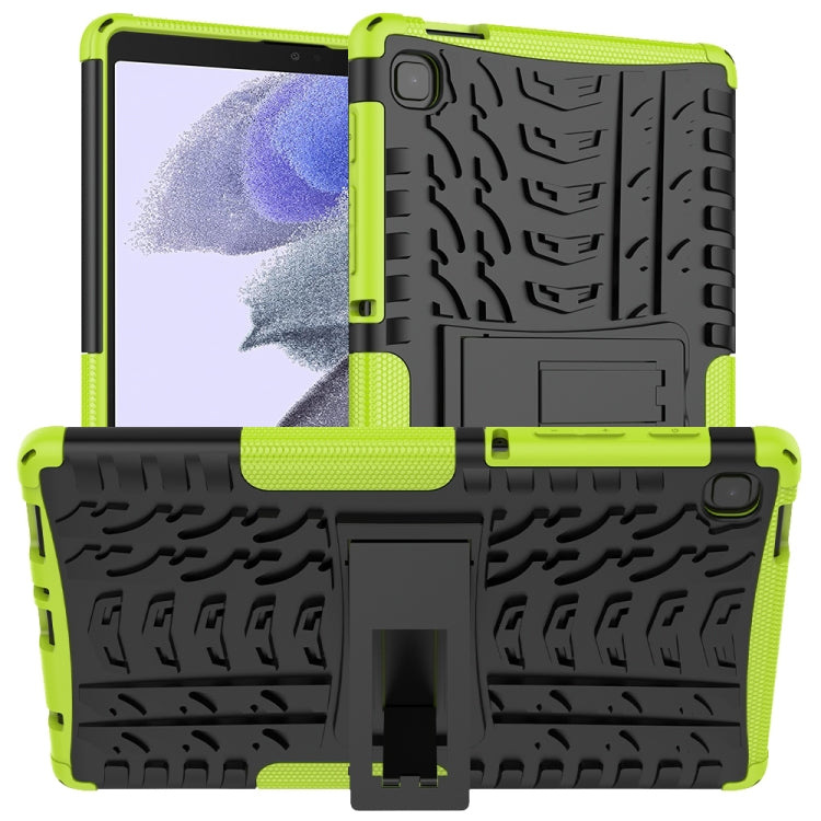 For Samsung Galaxy Tab A7 Lite Tire Texture Shockproof TPU+PC Protective Case with Holder