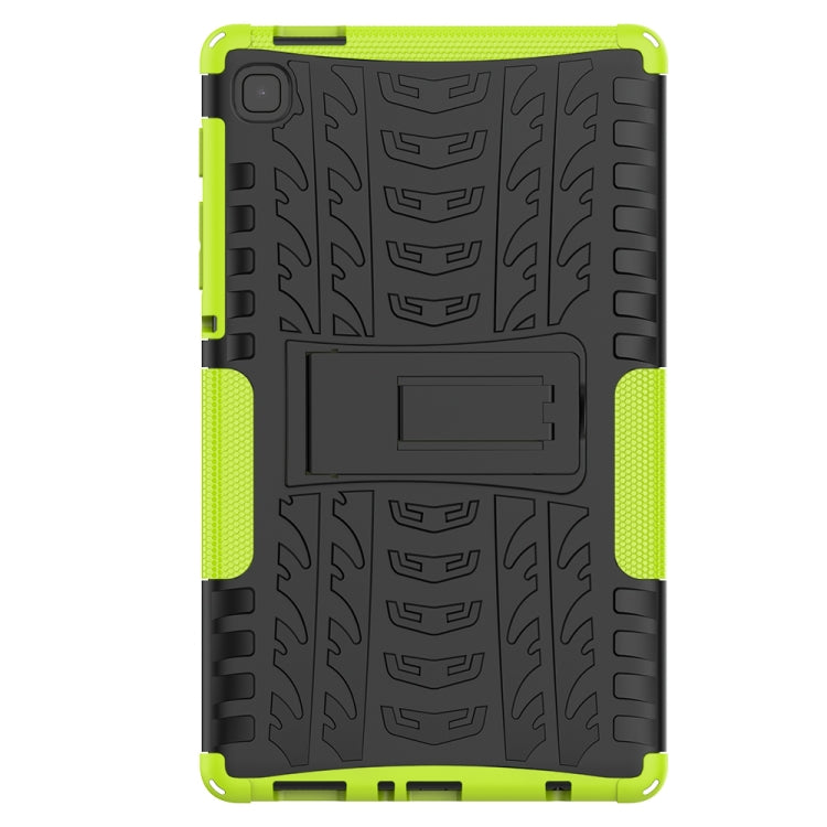 For Samsung Galaxy Tab A7 Lite Tire Texture Shockproof TPU+PC Protective Case with Holder