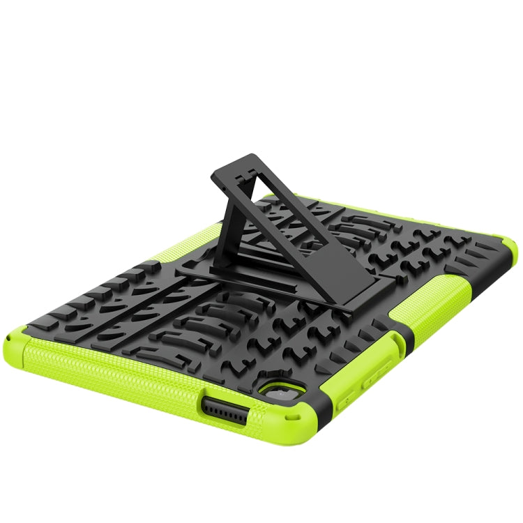 For Samsung Galaxy Tab A7 Lite Tire Texture Shockproof TPU+PC Protective Case with Holder