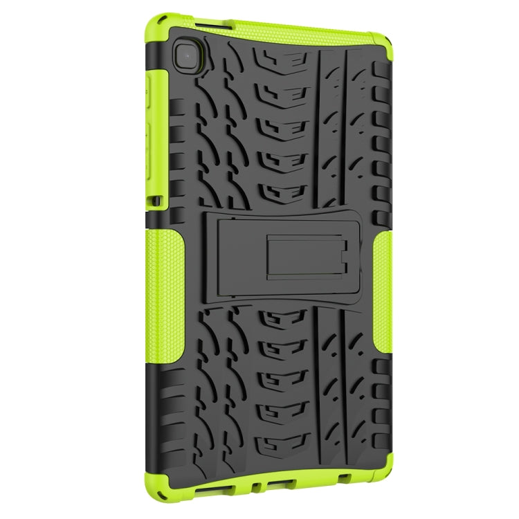 For Samsung Galaxy Tab A7 Lite Tire Texture Shockproof TPU+PC Protective Case with Holder