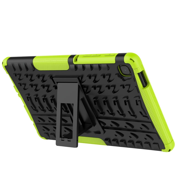 For Samsung Galaxy Tab A7 Lite Tire Texture Shockproof TPU+PC Protective Case with Holder