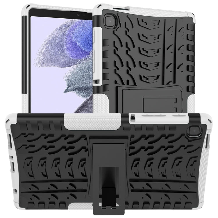 For Samsung Galaxy Tab A7 Lite Tire Texture Shockproof TPU+PC Protective Case with Holder