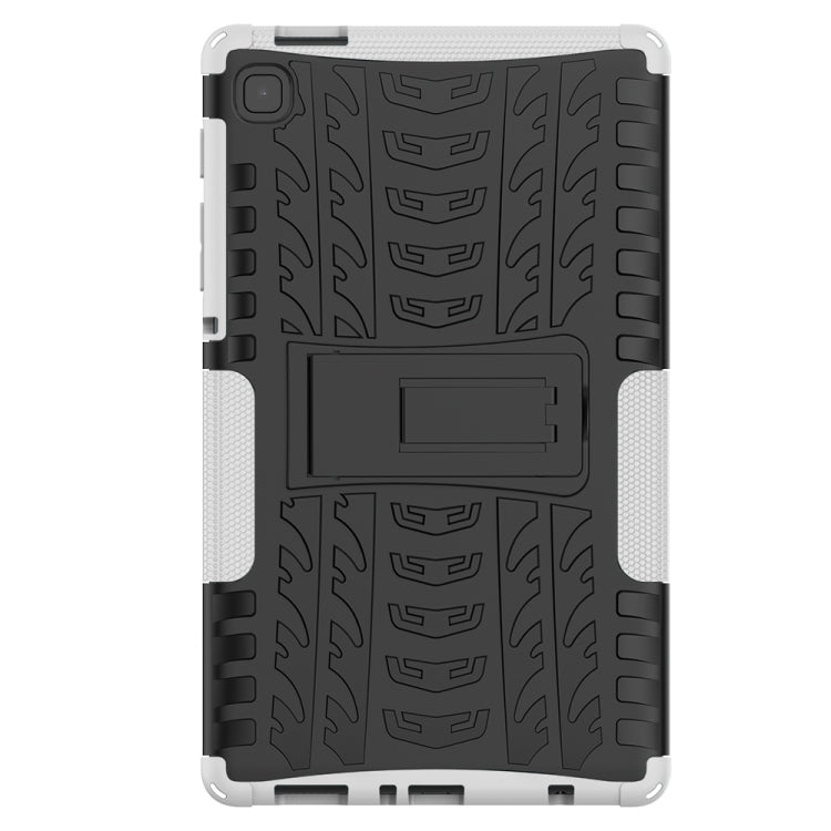 For Samsung Galaxy Tab A7 Lite Tire Texture Shockproof TPU+PC Protective Case with Holder