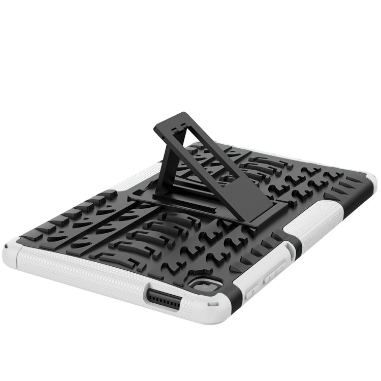 For Samsung Galaxy Tab A7 Lite Tire Texture Shockproof TPU+PC Protective Case with Holder