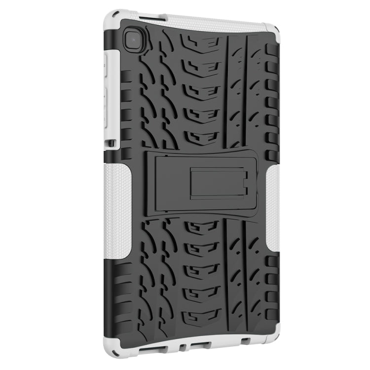 For Samsung Galaxy Tab A7 Lite Tire Texture Shockproof TPU+PC Protective Case with Holder