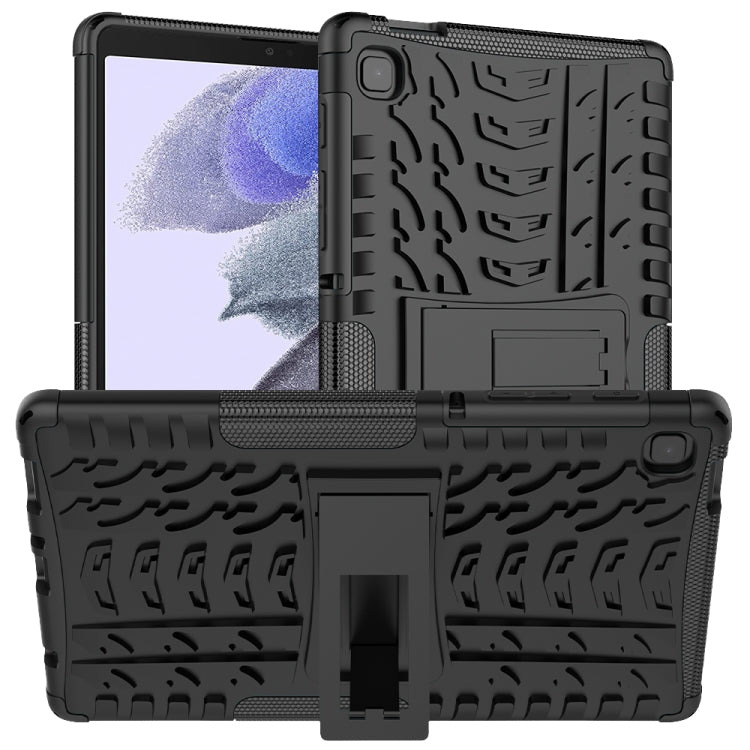 For Samsung Galaxy Tab A7 Lite Tire Texture Shockproof TPU+PC Protective Case with Holder