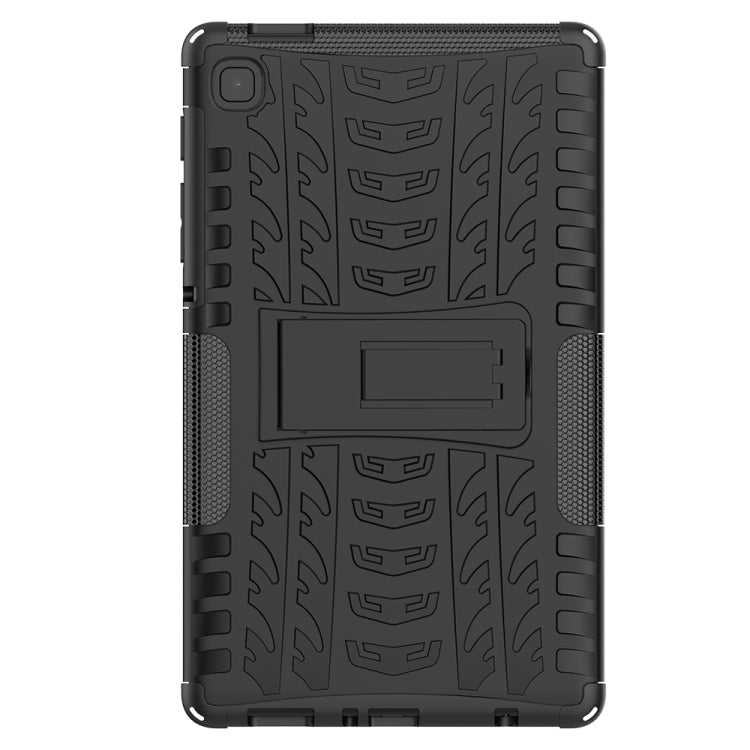 For Samsung Galaxy Tab A7 Lite Tire Texture Shockproof TPU+PC Protective Case with Holder