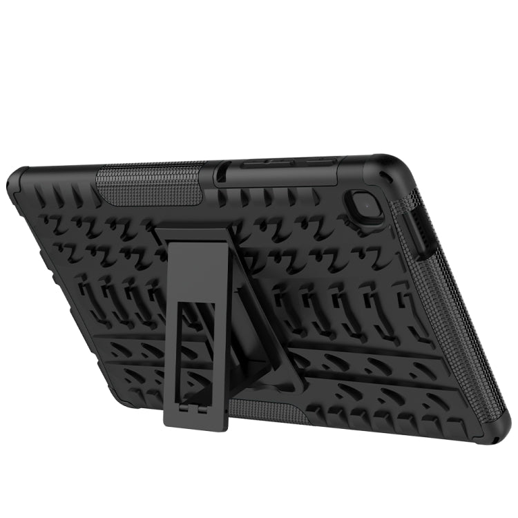 For Samsung Galaxy Tab A7 Lite Tire Texture Shockproof TPU+PC Protective Case with Holder