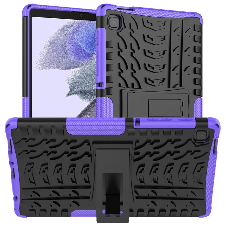 For Samsung Galaxy Tab A7 Lite Tire Texture Shockproof TPU+PC Protective Case with Holder