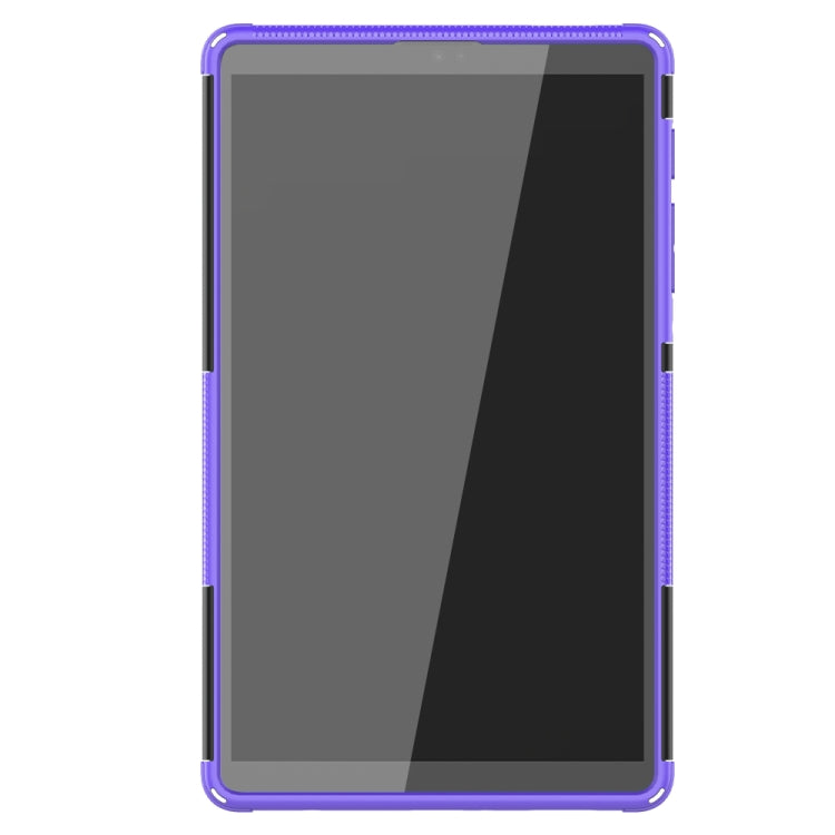 For Samsung Galaxy Tab A7 Lite Tire Texture Shockproof TPU+PC Protective Case with Holder