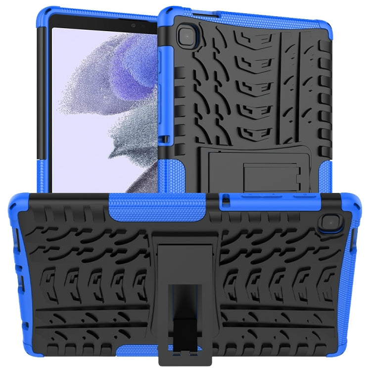 For Samsung Galaxy Tab A7 Lite Tire Texture Shockproof TPU+PC Protective Case with Holder