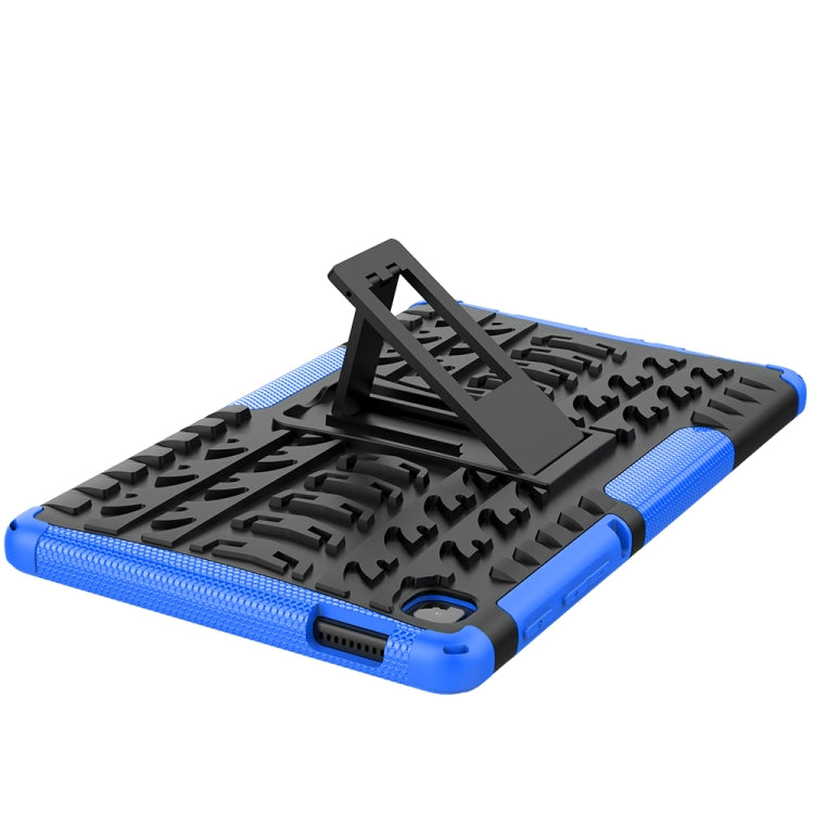 For Samsung Galaxy Tab A7 Lite Tire Texture Shockproof TPU+PC Protective Case with Holder