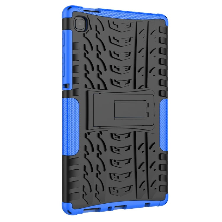 For Samsung Galaxy Tab A7 Lite Tire Texture Shockproof TPU+PC Protective Case with Holder