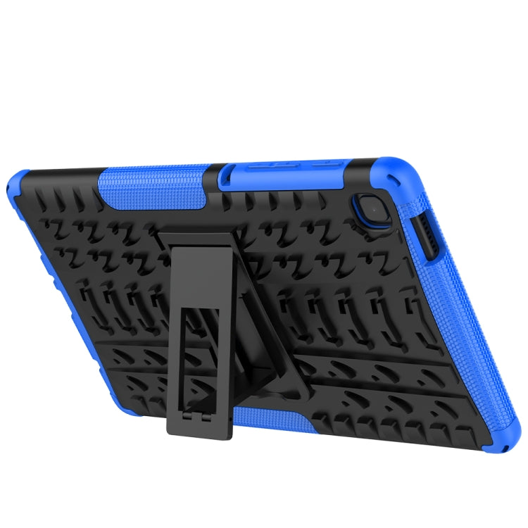 For Samsung Galaxy Tab A7 Lite Tire Texture Shockproof TPU+PC Protective Case with Holder