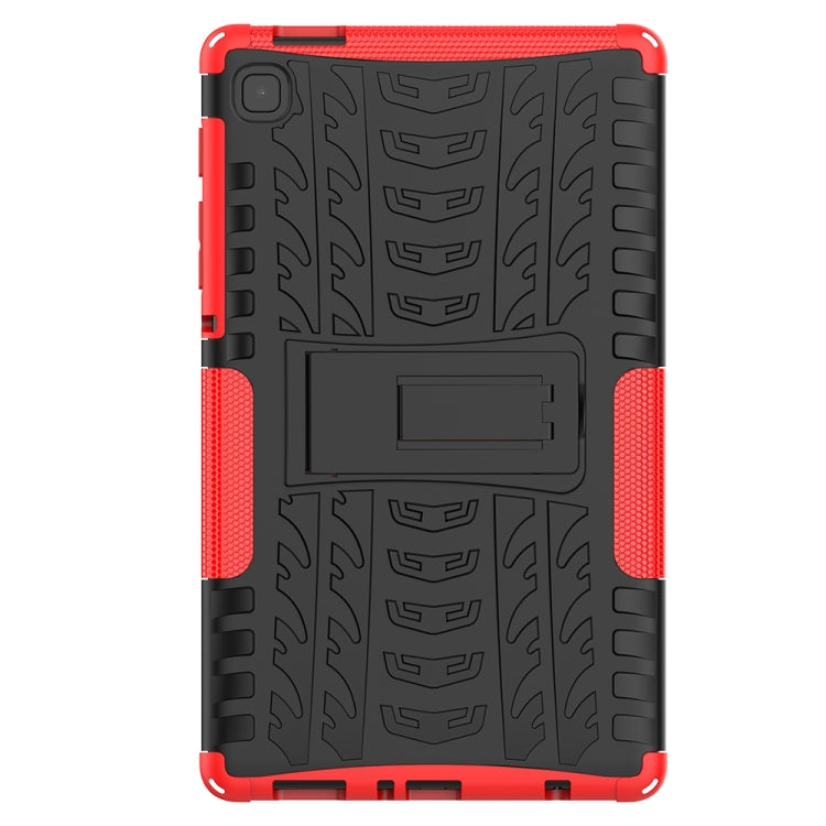 For Samsung Galaxy Tab A7 Lite Tire Texture Shockproof TPU+PC Protective Case with Holder