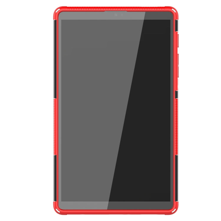 For Samsung Galaxy Tab A7 Lite Tire Texture Shockproof TPU+PC Protective Case with Holder