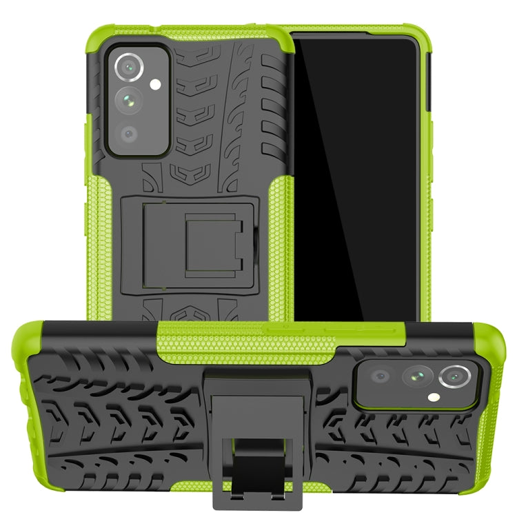 For Samsung Galaxy A82 Tire Texture Shockproof TPU+PC Protective Case with Holder