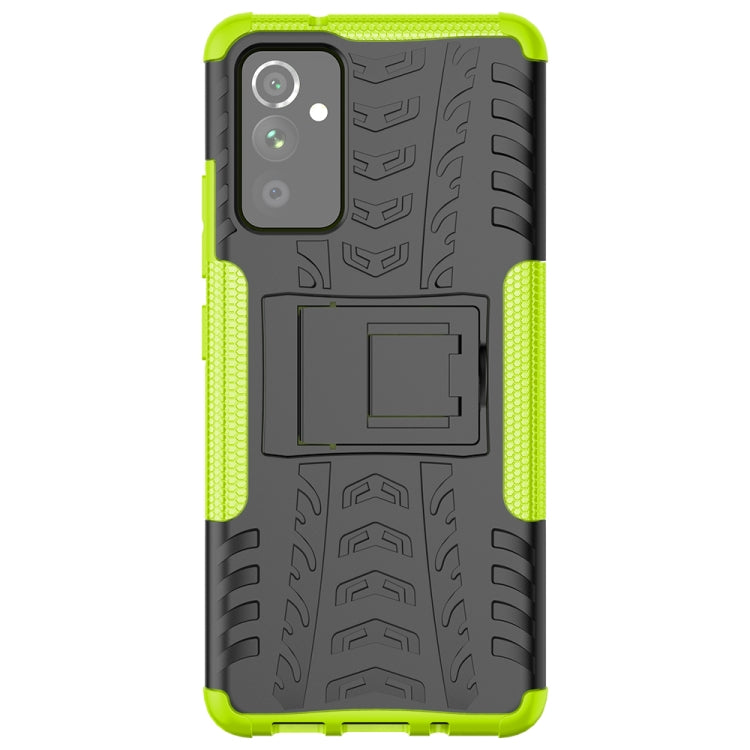 For Samsung Galaxy A82 Tire Texture Shockproof TPU+PC Protective Case with Holder