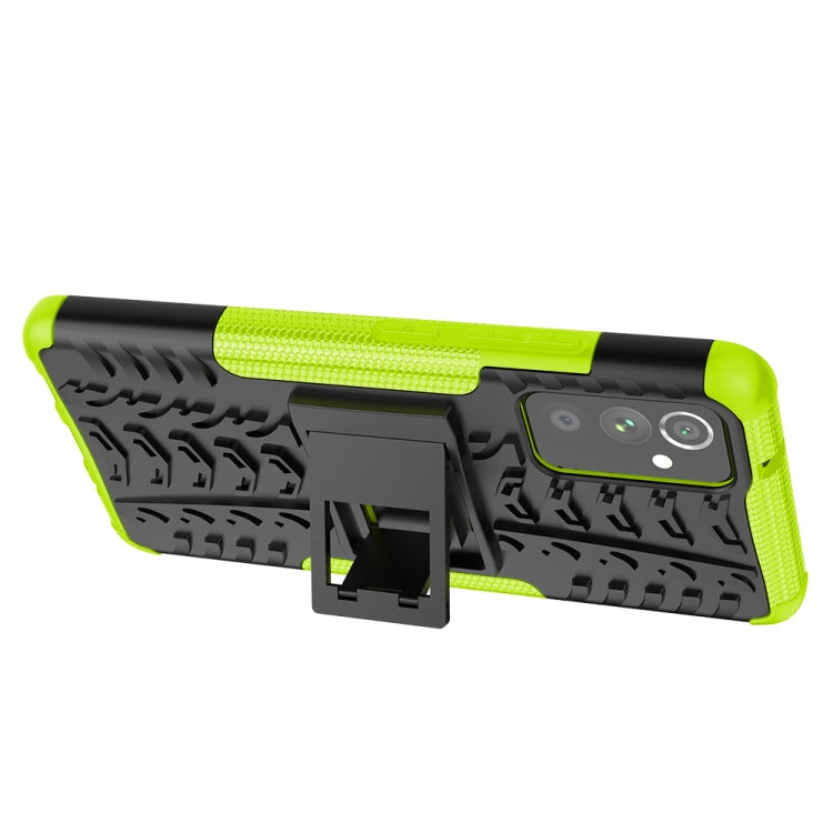 For Samsung Galaxy A82 Tire Texture Shockproof TPU+PC Protective Case with Holder