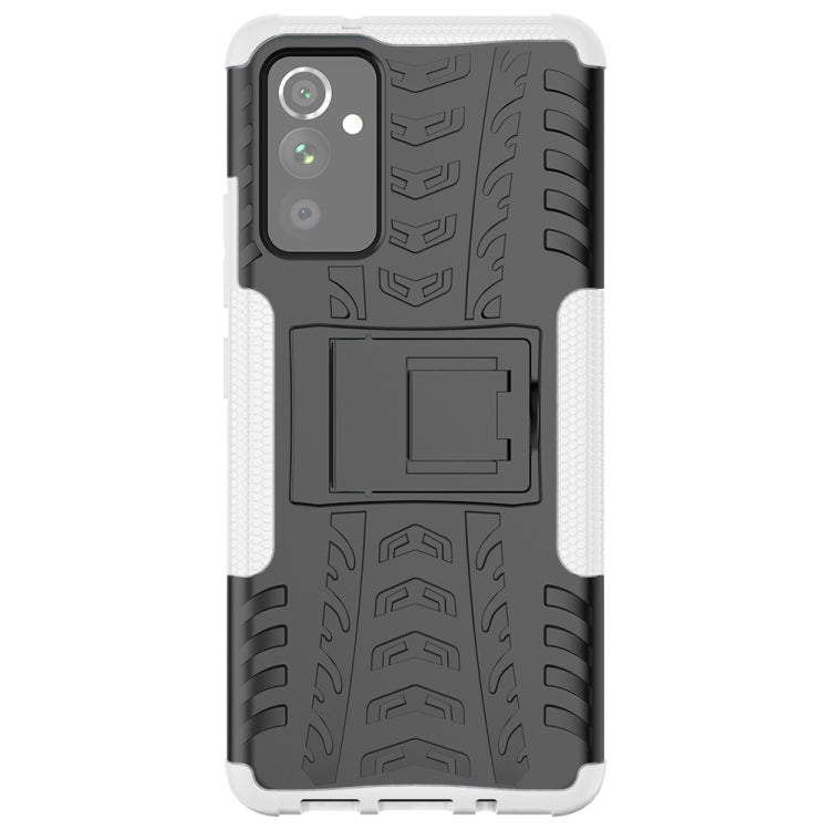 For Samsung Galaxy A82 Tire Texture Shockproof TPU+PC Protective Case with Holder