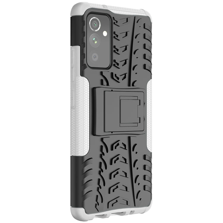 For Samsung Galaxy A82 Tire Texture Shockproof TPU+PC Protective Case with Holder